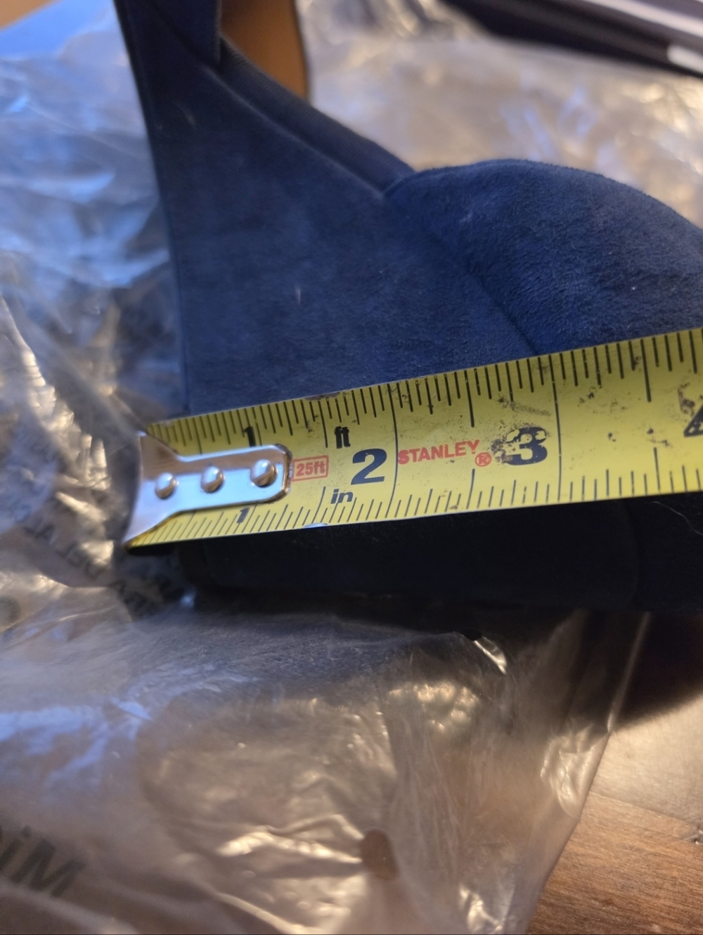 Franco Sarto Faye Wedge Pumps, Blue Suede Shoes - Picture 5 of 5
